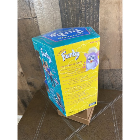 Furby Tiger Electric Special Limited Edition Pastel Purple Yellow Blue Eyes Vtg - Picture 12 of 16